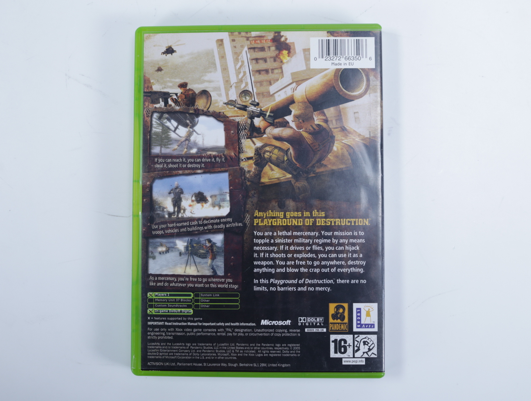 Xbox - Mercenaries: Playground of Destruction - productfoto 2