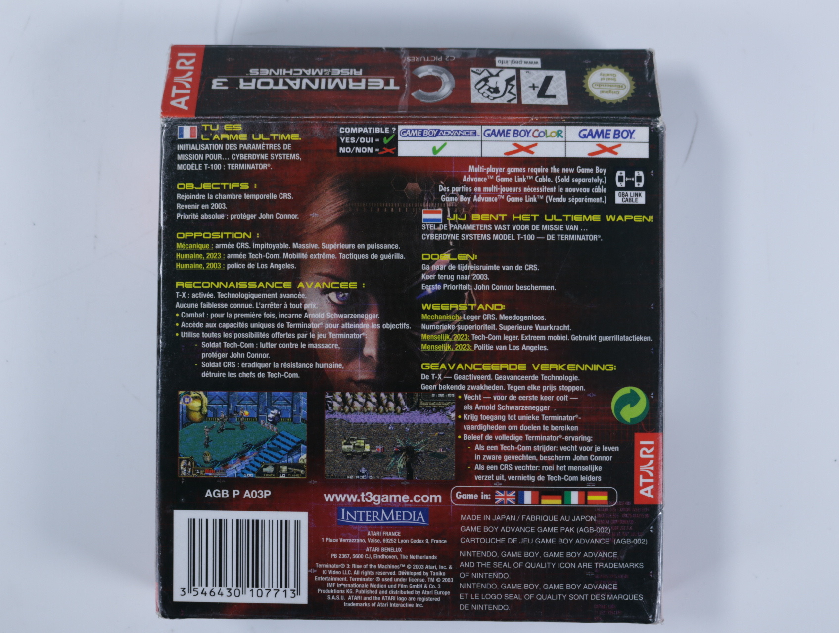 Gameboy Advance - Terminator 3 [Boxed CIB] - productfoto 4