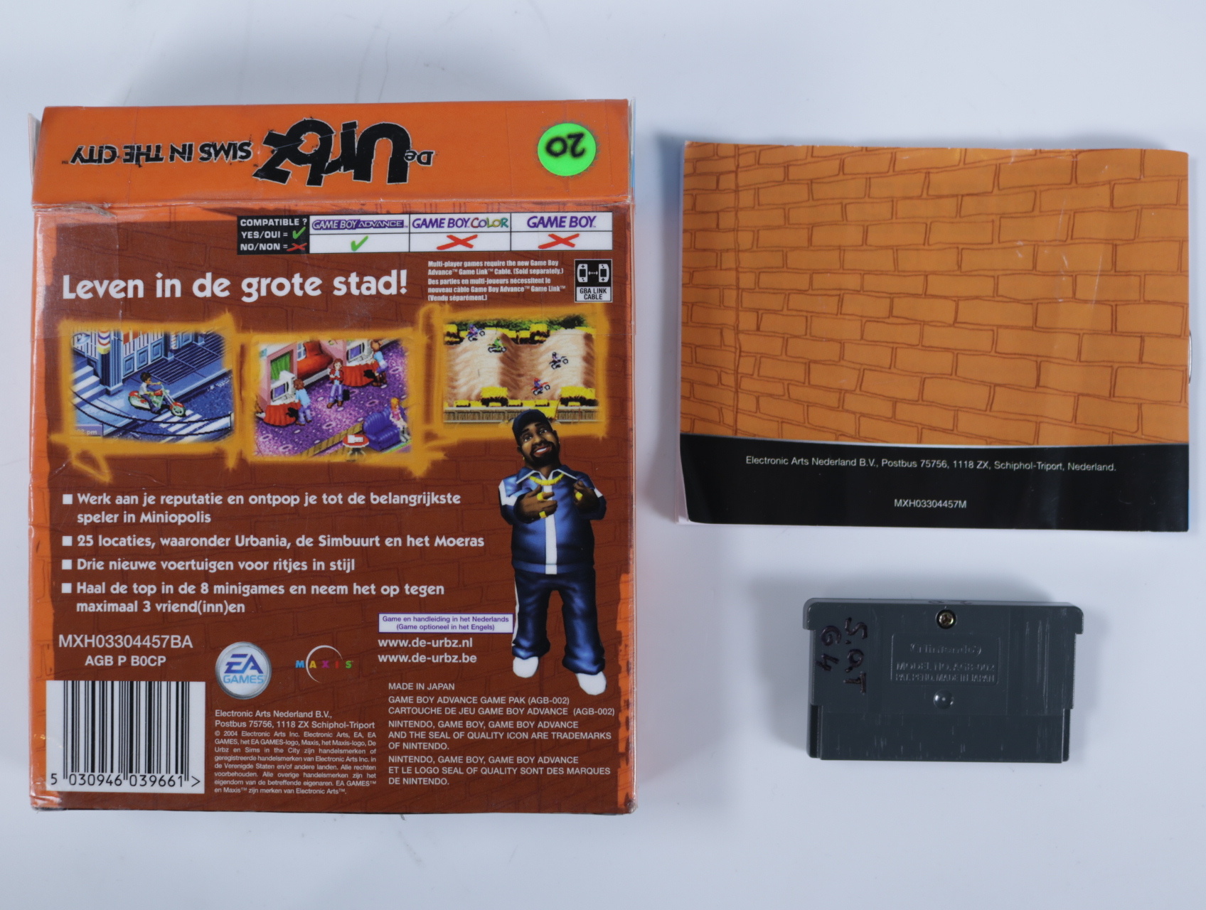 Gameboy Advance - The Urbz: Sims in the City [Boxed CIB] - productfoto 2