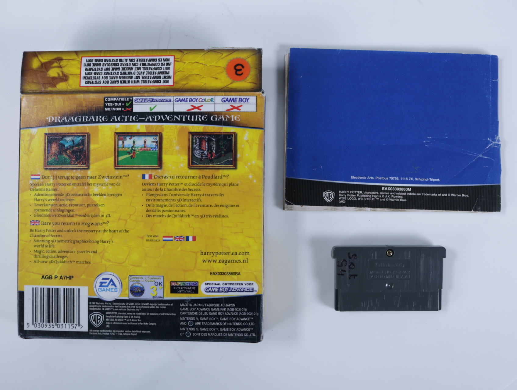 Gameboy Advance - Harry Potter en de Geheime Kamer [Boxed CIB] - productfoto 2