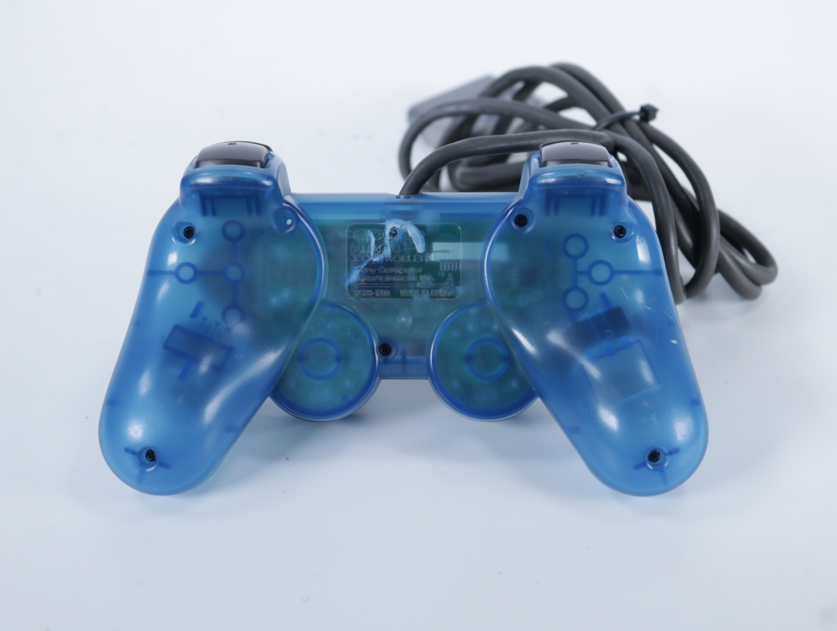PlayStation 2 - Console [Zwart][Licht Beschadigd] - Blauwe controller - productfoto 2