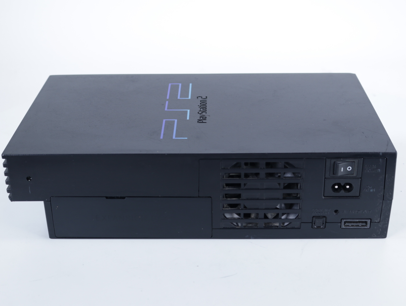 PlayStation 2 - Console [Zwart][Licht Beschadigd] - Blauwe controller - productfoto 5