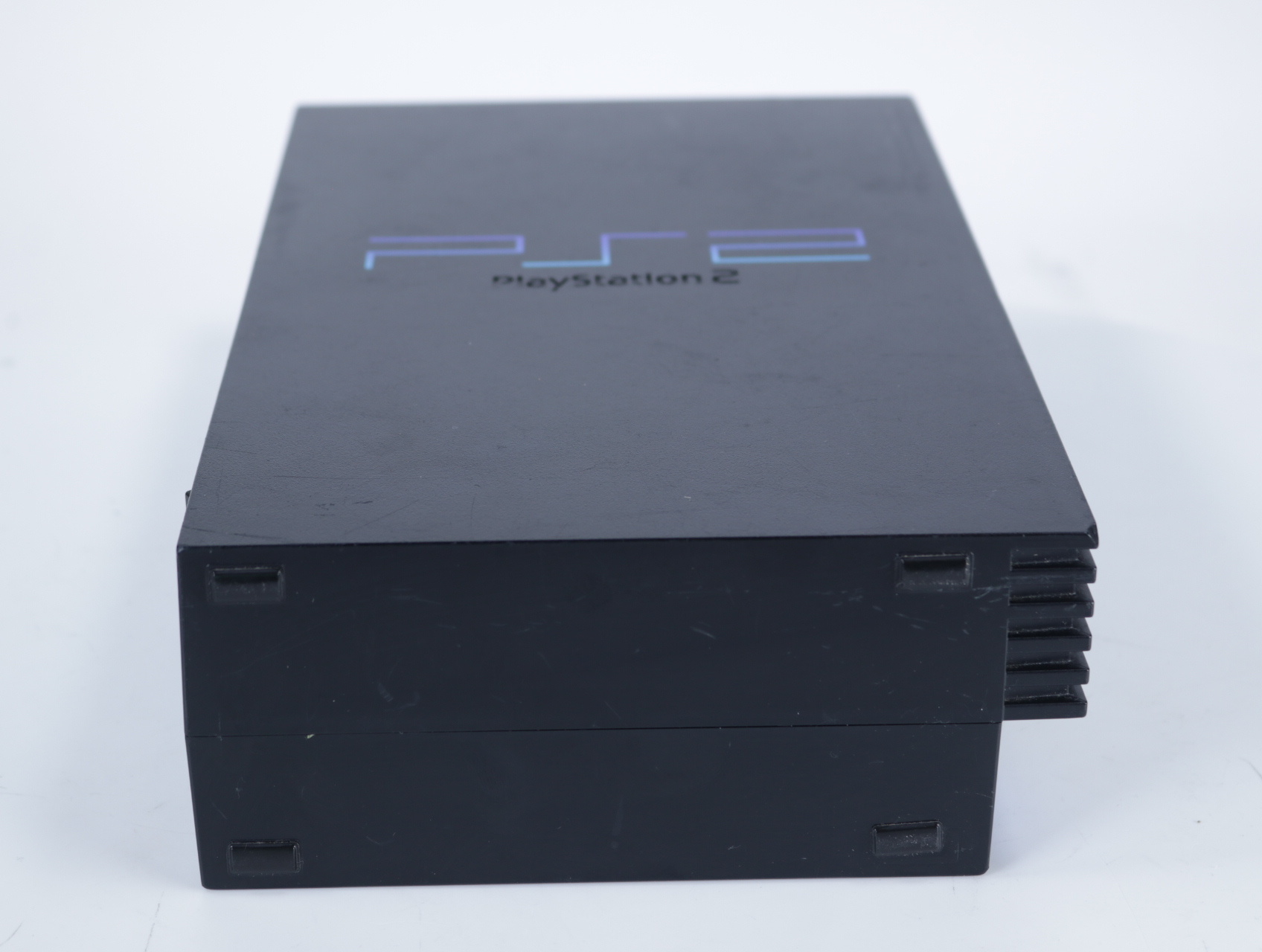 PlayStation 2 - Console [Zwart][Licht Beschadigd] - Blauwe controller - productfoto 7