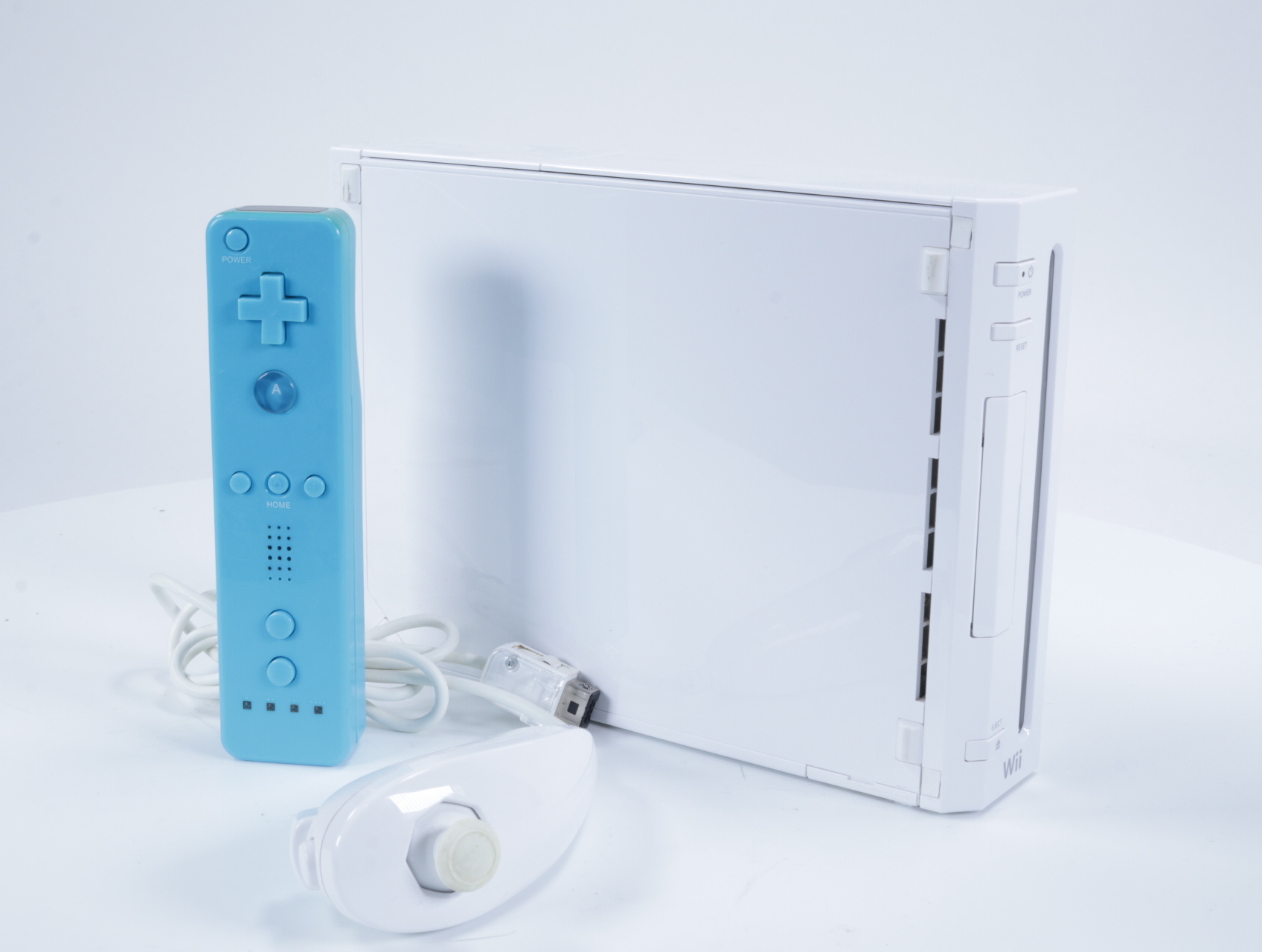 Wii - Console RVL-001 [Lichtblauwe Controller met Wit Klepje]