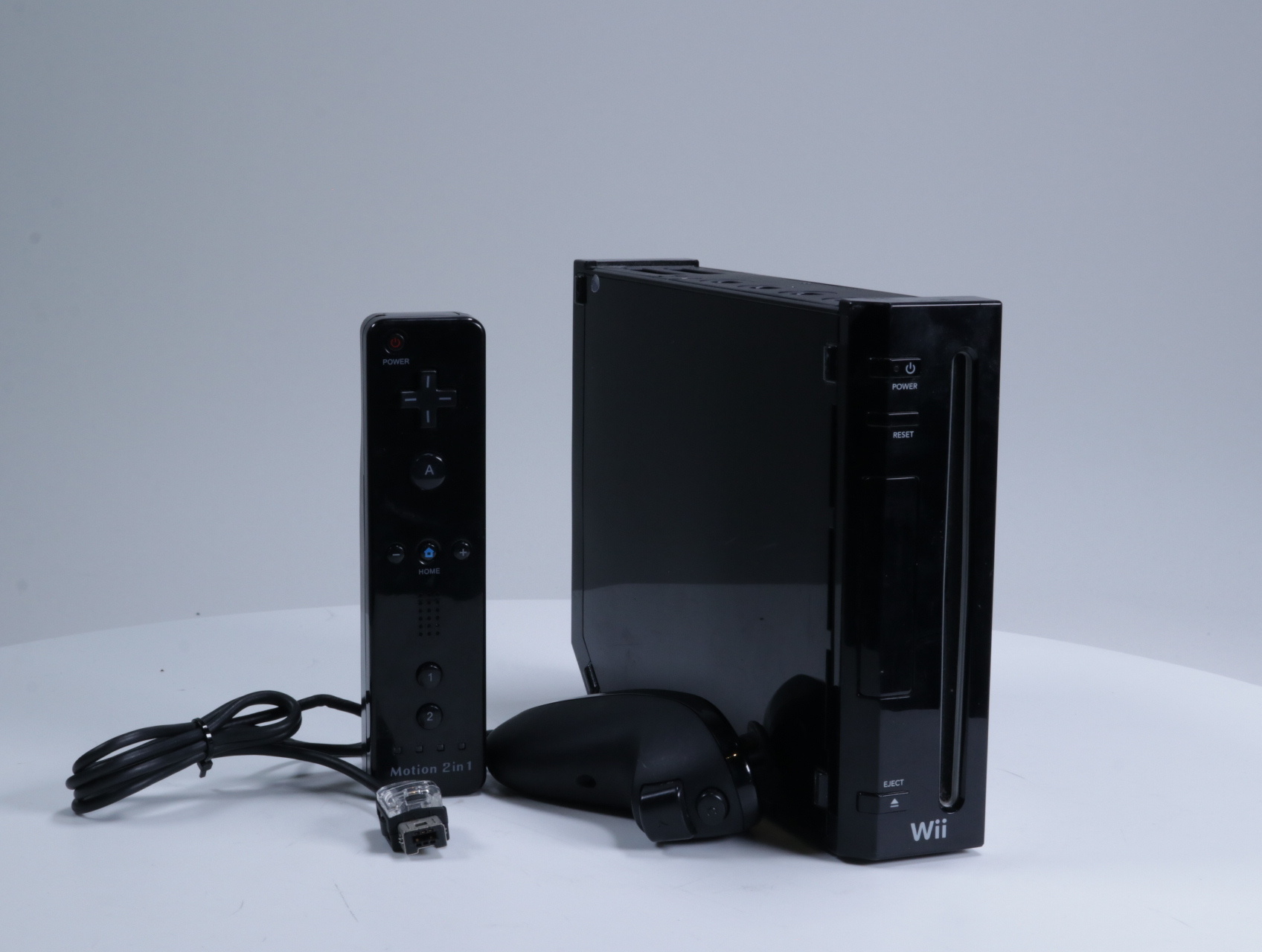 Wii - Console RVL-001 [Zwart / Beide Covers Ontbreken]