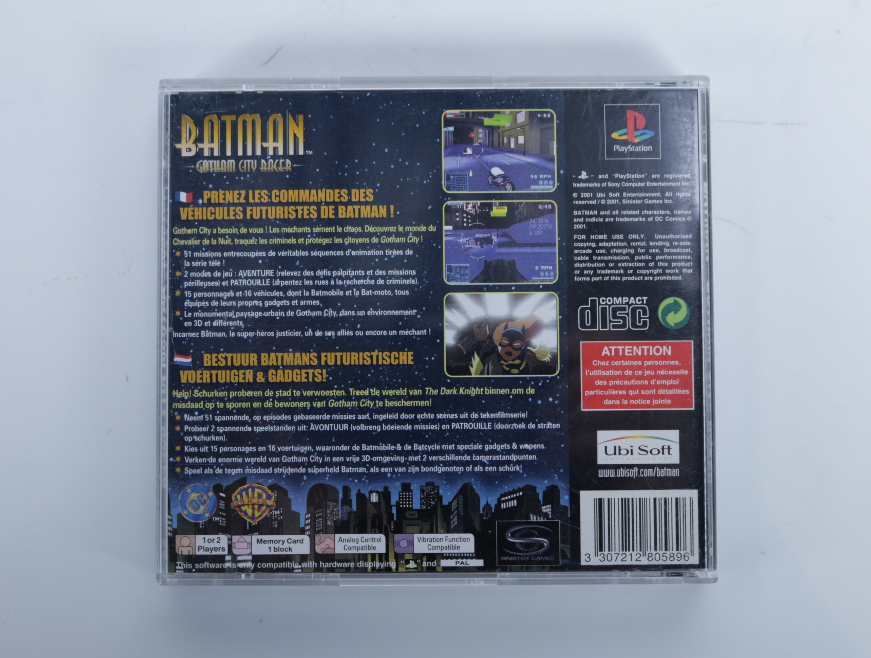 Playstation 1 - Batman Gotham City Racer - productfoto 3