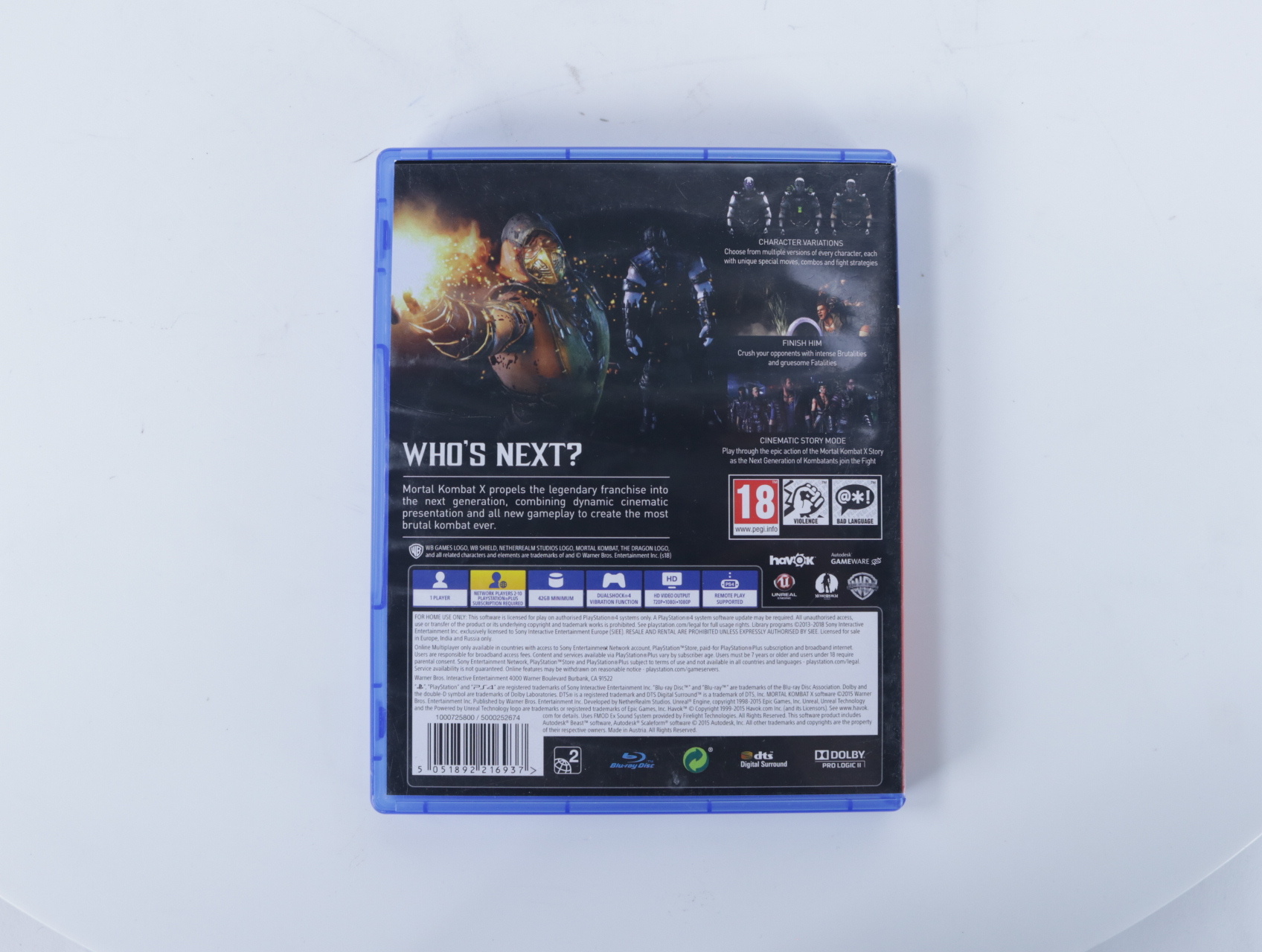 Playstation 4 - Mortal Kombat X [Gebruikt] - Gebruikt - productfoto 2
