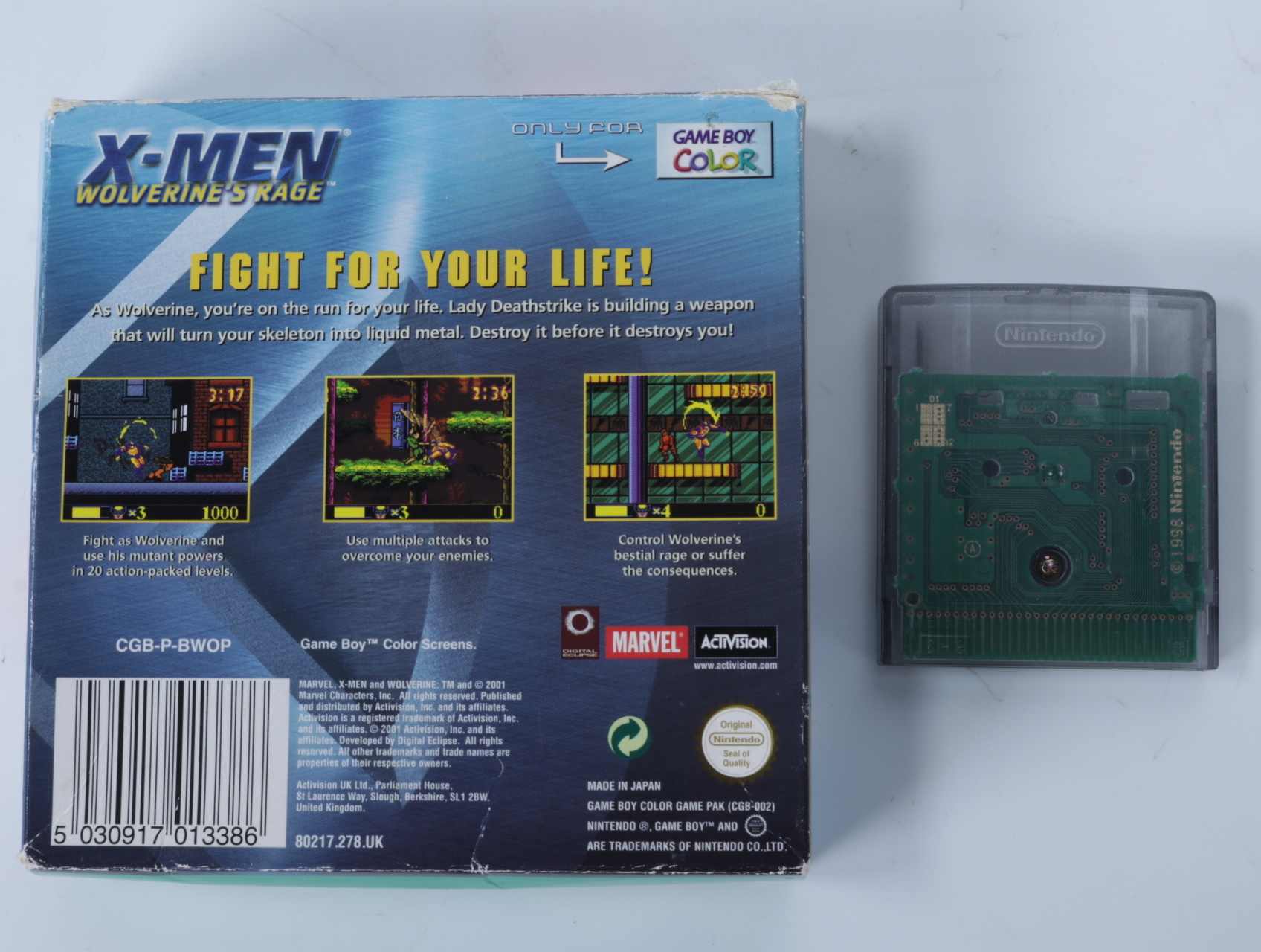 Gameboy Color - X-Men Wolverine's Rage [Met Doosje] - productfoto 2