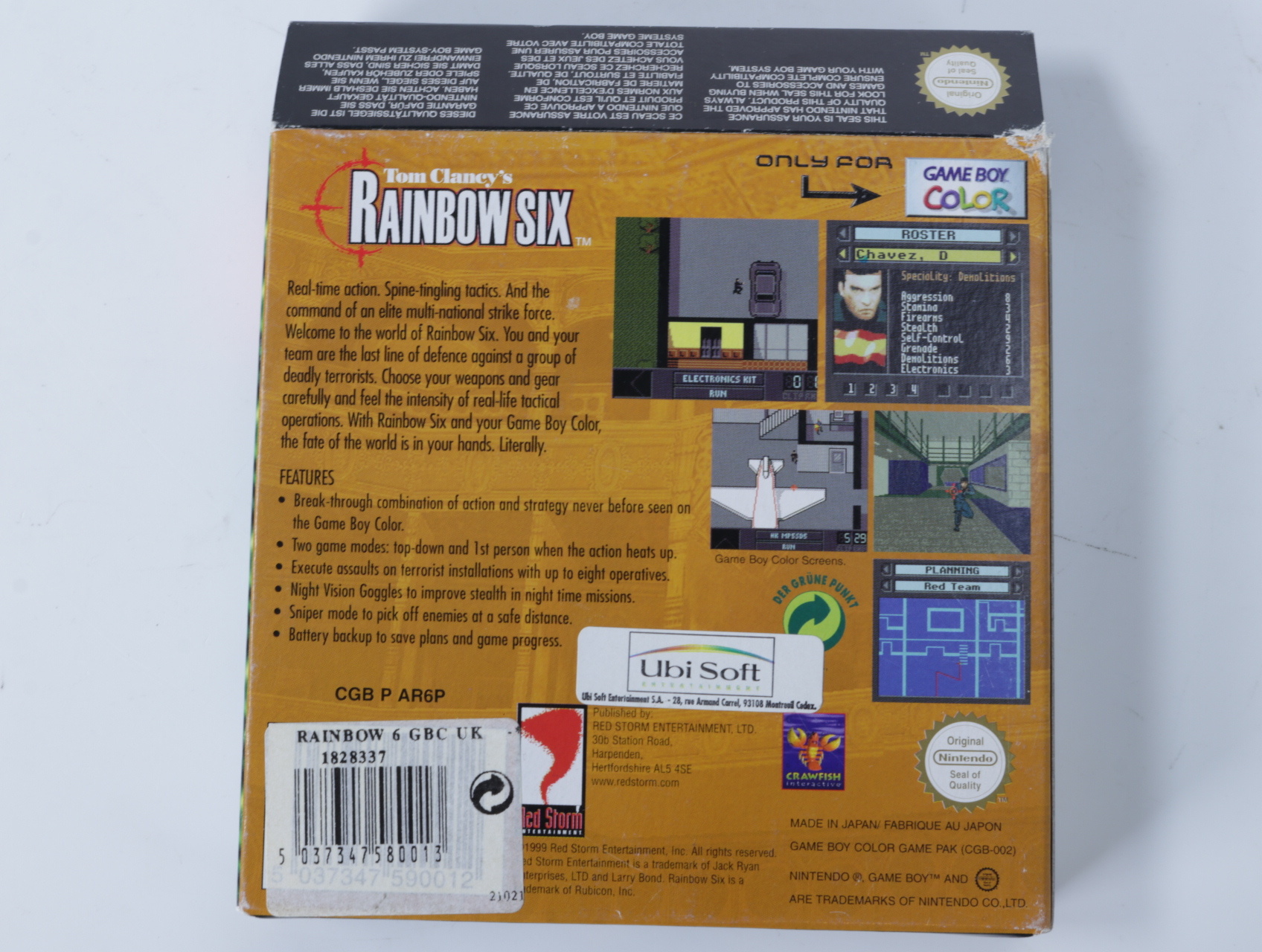 Gameboy Color - Tom Clancy's Rainbow Six [Boxed CIB] - productfoto 4