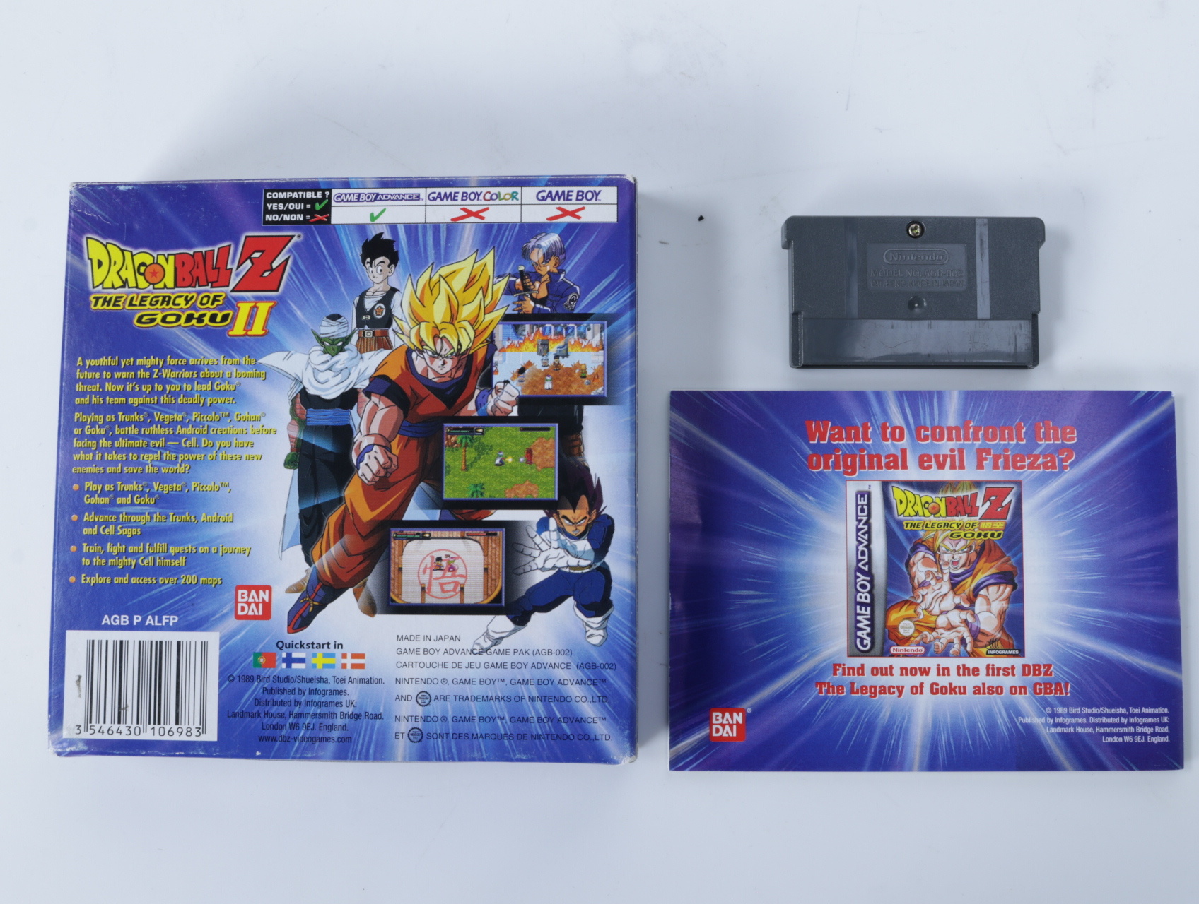 Gameboy Advance - Dragon Ball Z Legacy of Goku II [Boxed CIB] - productfoto 2