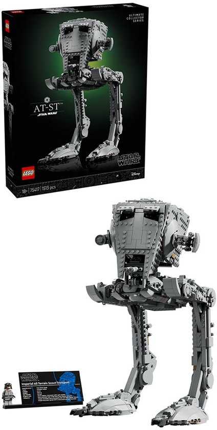 Star Wars AT-ST Walker Bouwpakket voor Volwassenen - 75417 - productfoto 3