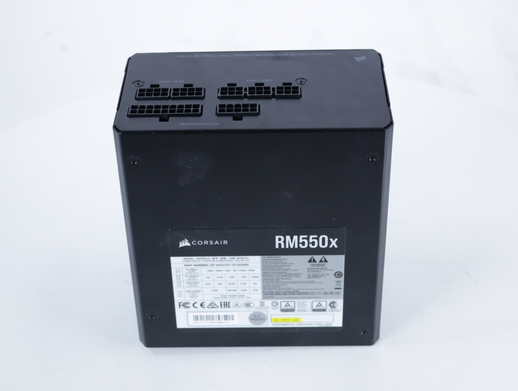 RM550x (2021) Zwart [Tweedekansje] - Corsair - productfoto 4