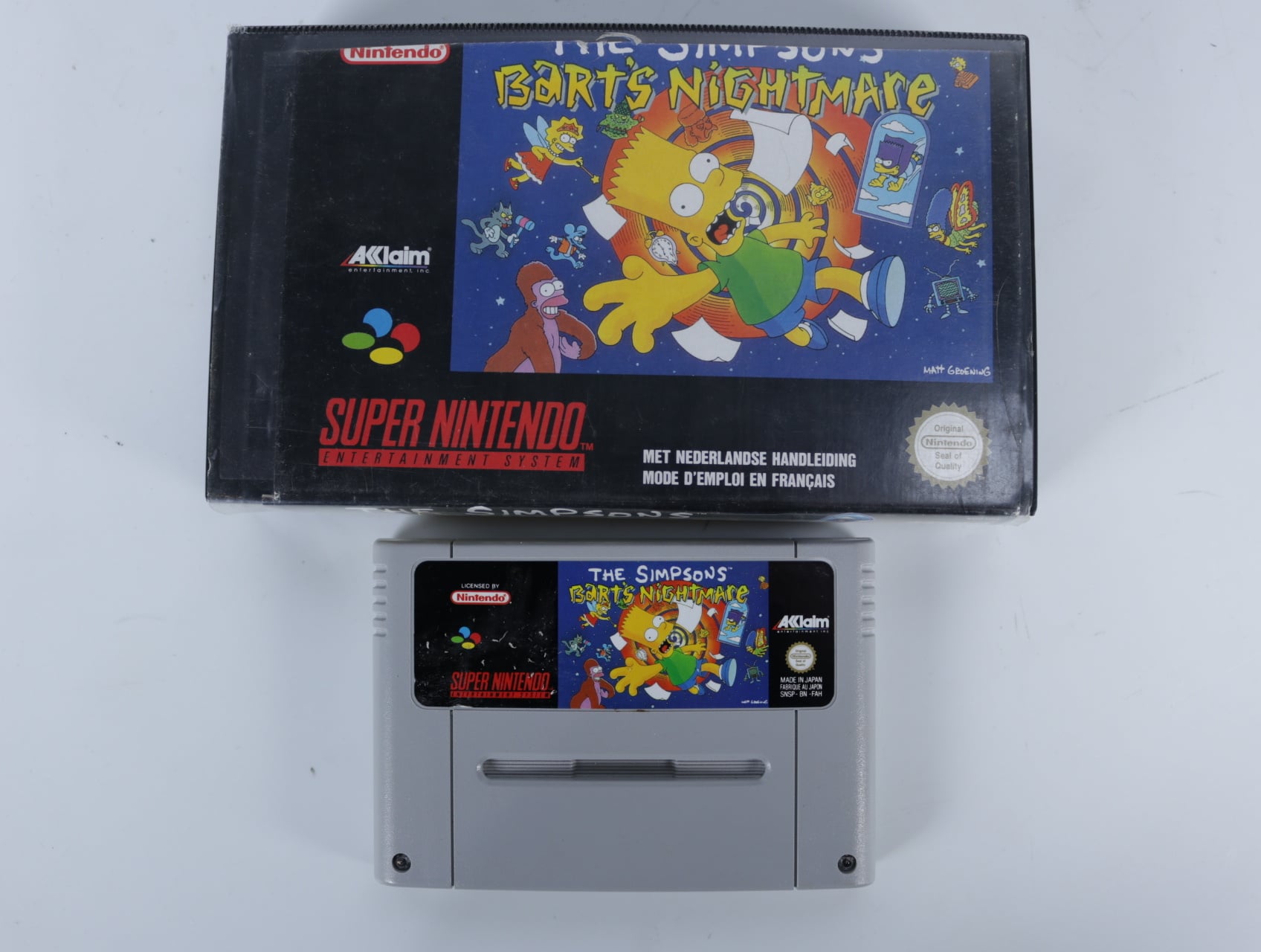 SNES - The SImpsons Bart's Nightmare - Plastic Boxed