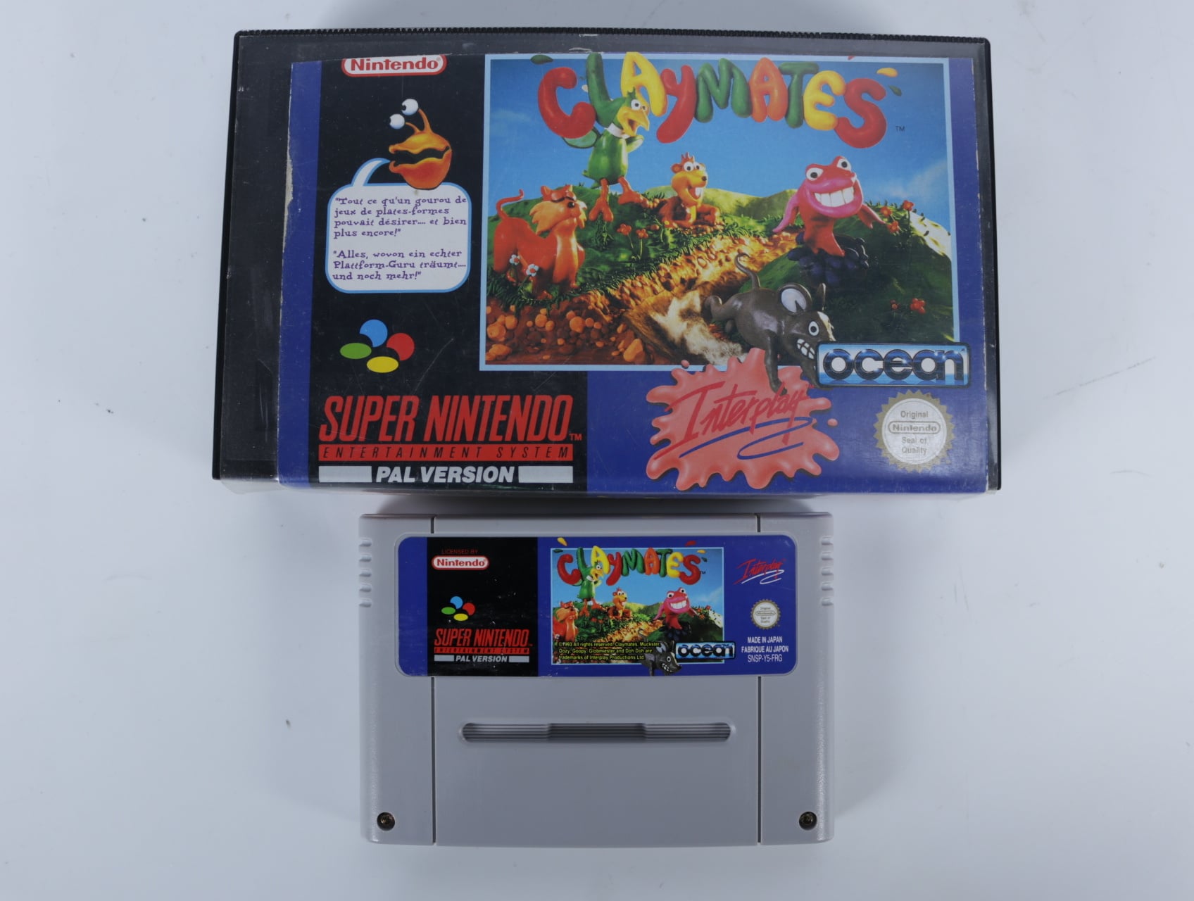 SNES - Claymates - Plastic Boxed