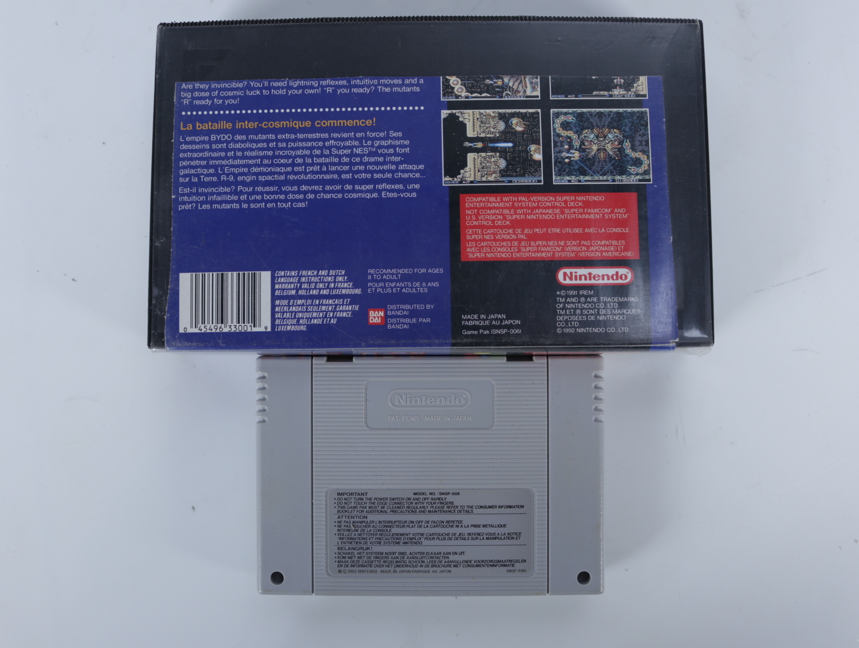 SNES - Super R-Type - Plastic Boxed - productfoto 2