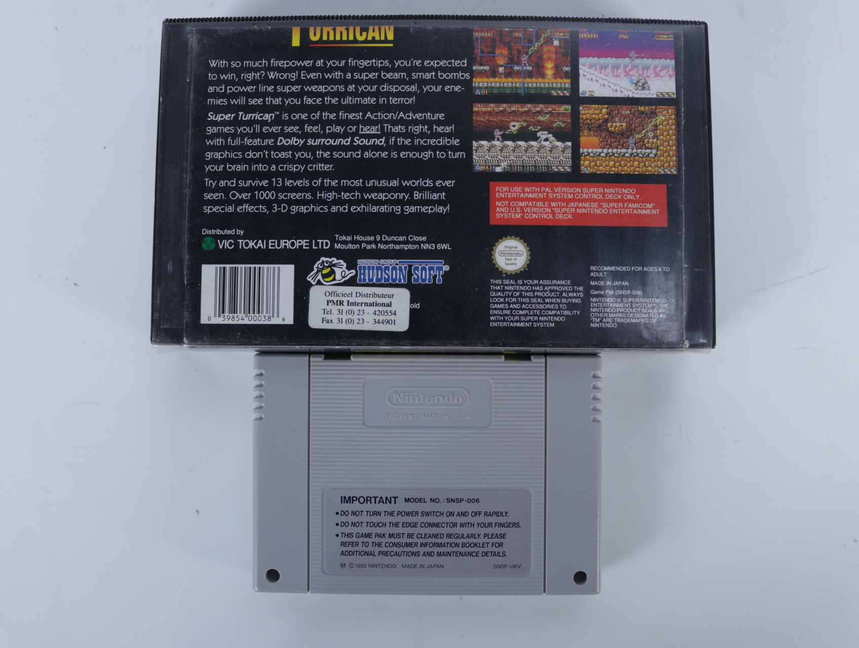 SNES - Super Turrican - Plastic Boxed - productfoto 2
