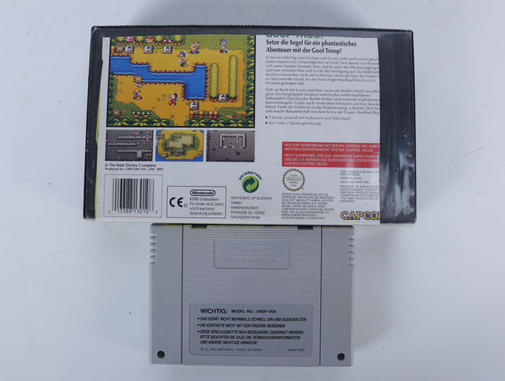 SNES - Goof Troop - Plastic Boxed - productfoto 2