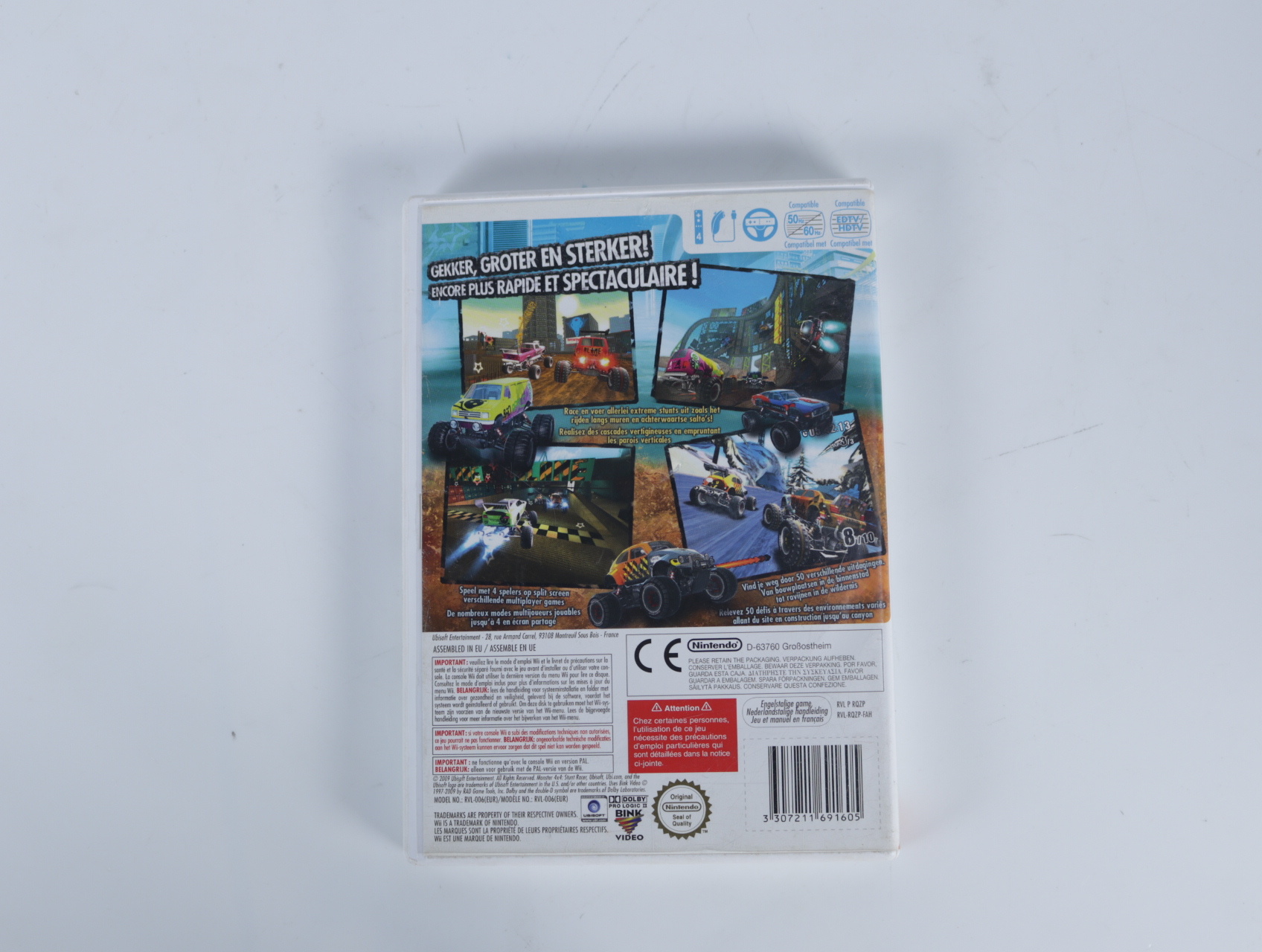 Wii - Monster 4x4: Stunt Racer - productfoto 2