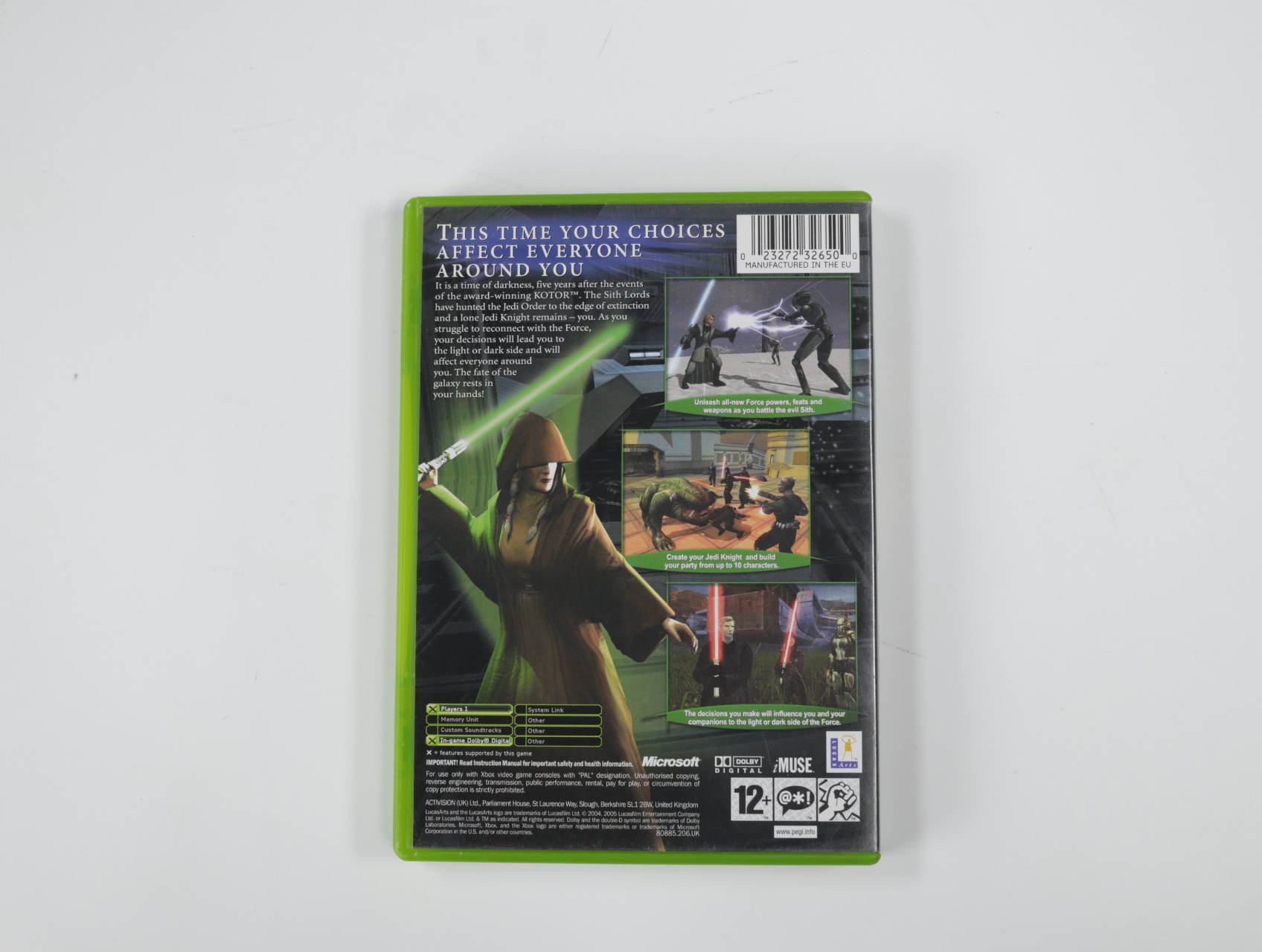 Xbox Classic - Star Wars: Knights of the Old Republic - productfoto 2