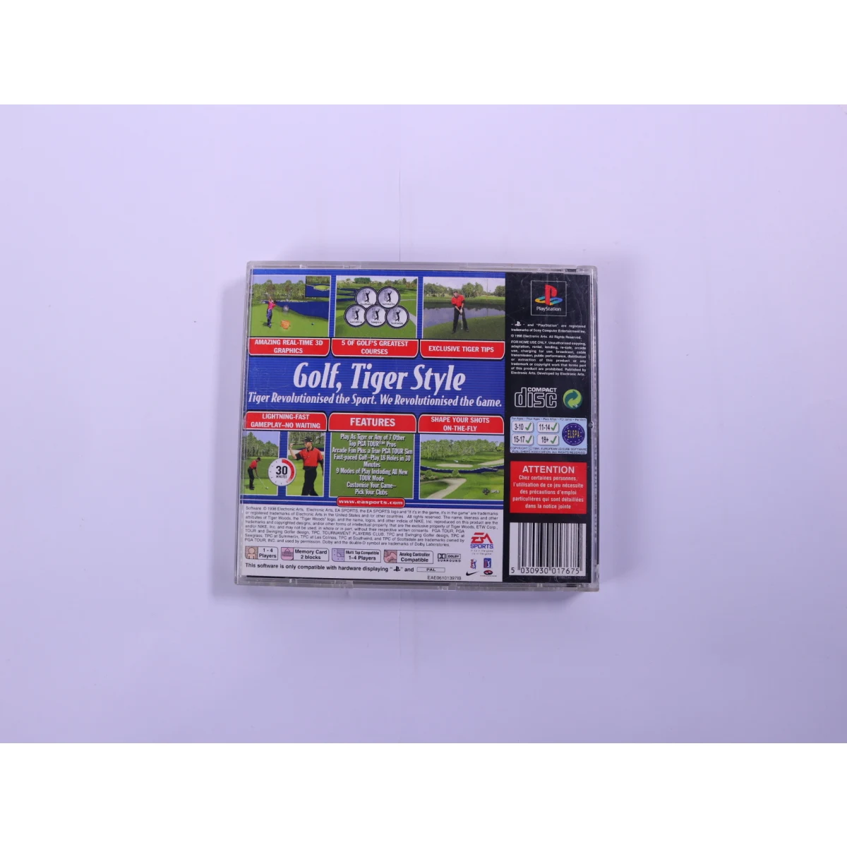 PlayStation 1 - Tiger Woods 99 - productfoto 2