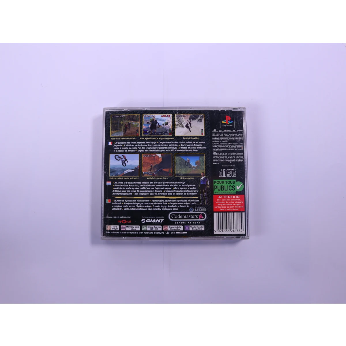 PlayStation 1 - No Fear Downhill Mountain Biking - productfoto 2