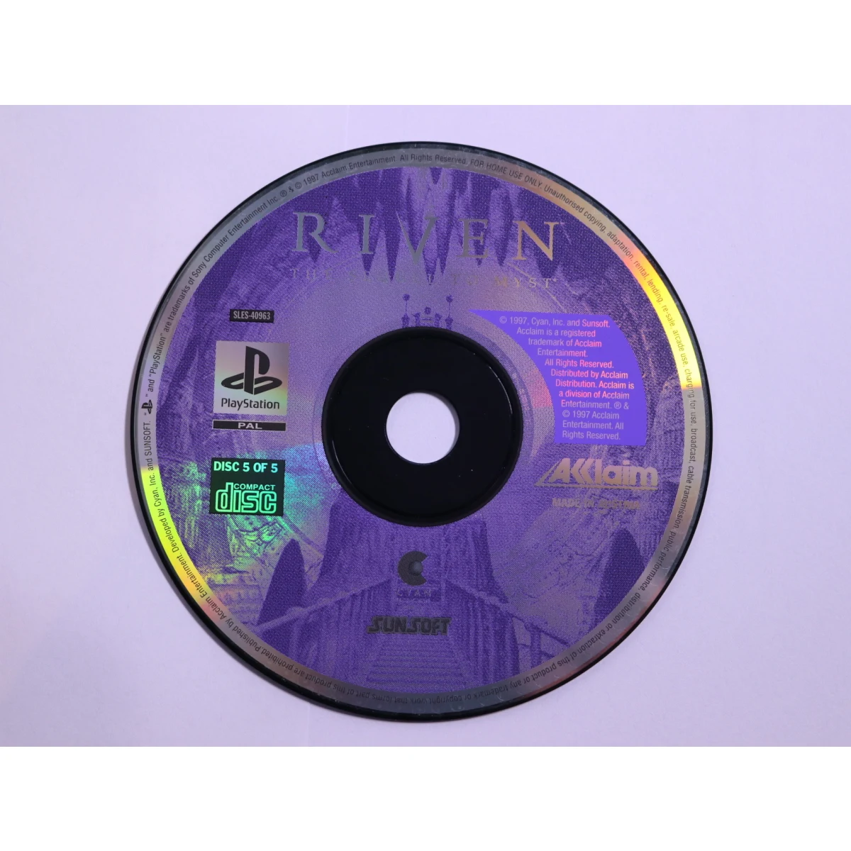 PlayStation 1 - Riven: The Sequel to Myst [All Disc] [Geen Boekje] - Cyan Worlds - productfoto 7