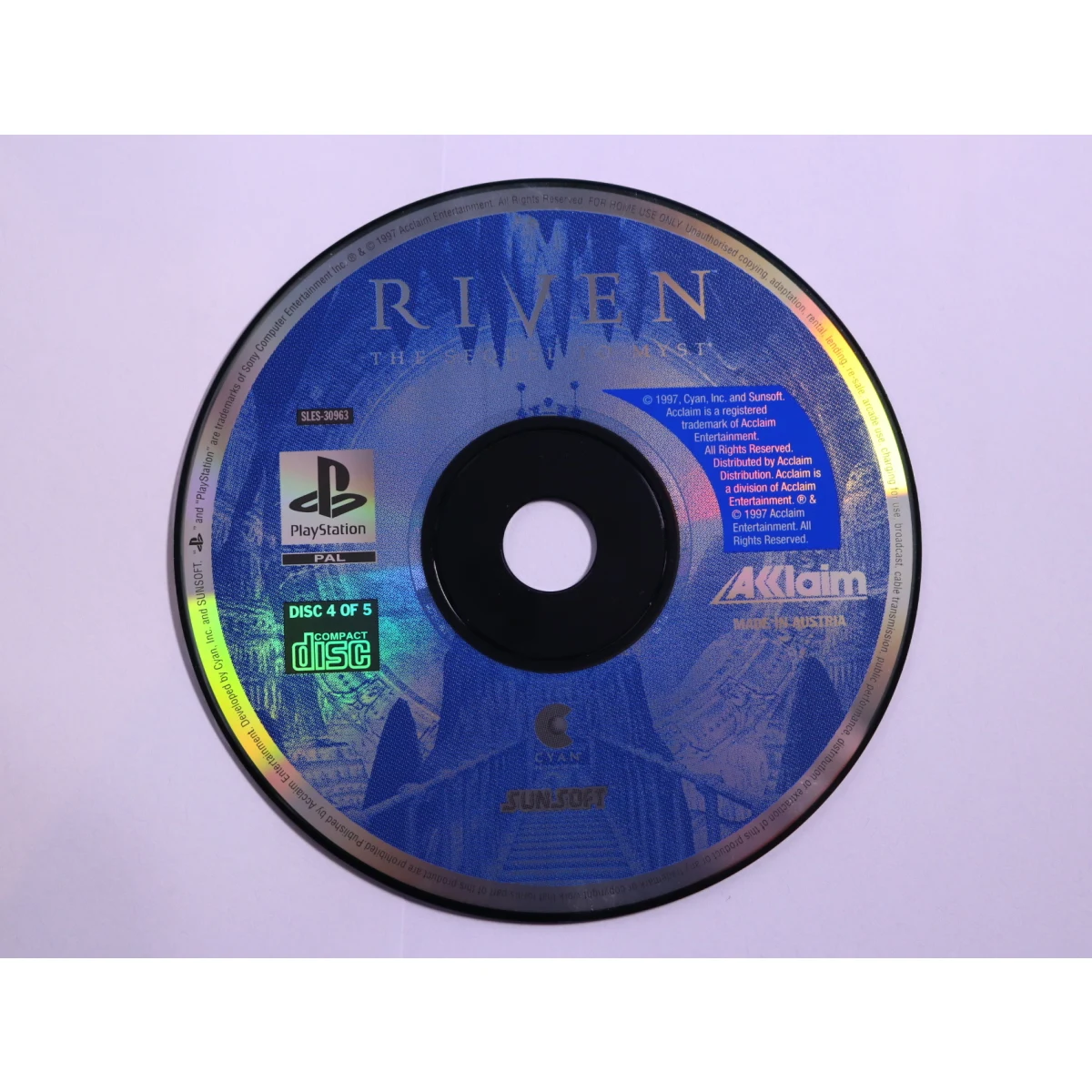 PlayStation 1 - Riven: The Sequel to Myst [All Disc] [Geen Boekje] - Cyan Worlds - productfoto 6
