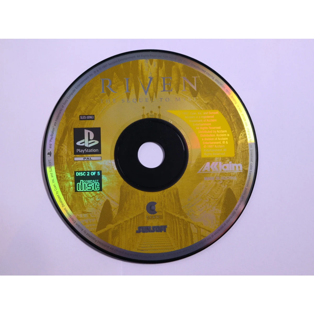 PlayStation 1 - Riven: The Sequel to Myst [All Disc] [Geen Boekje] - Cyan Worlds - productfoto 4