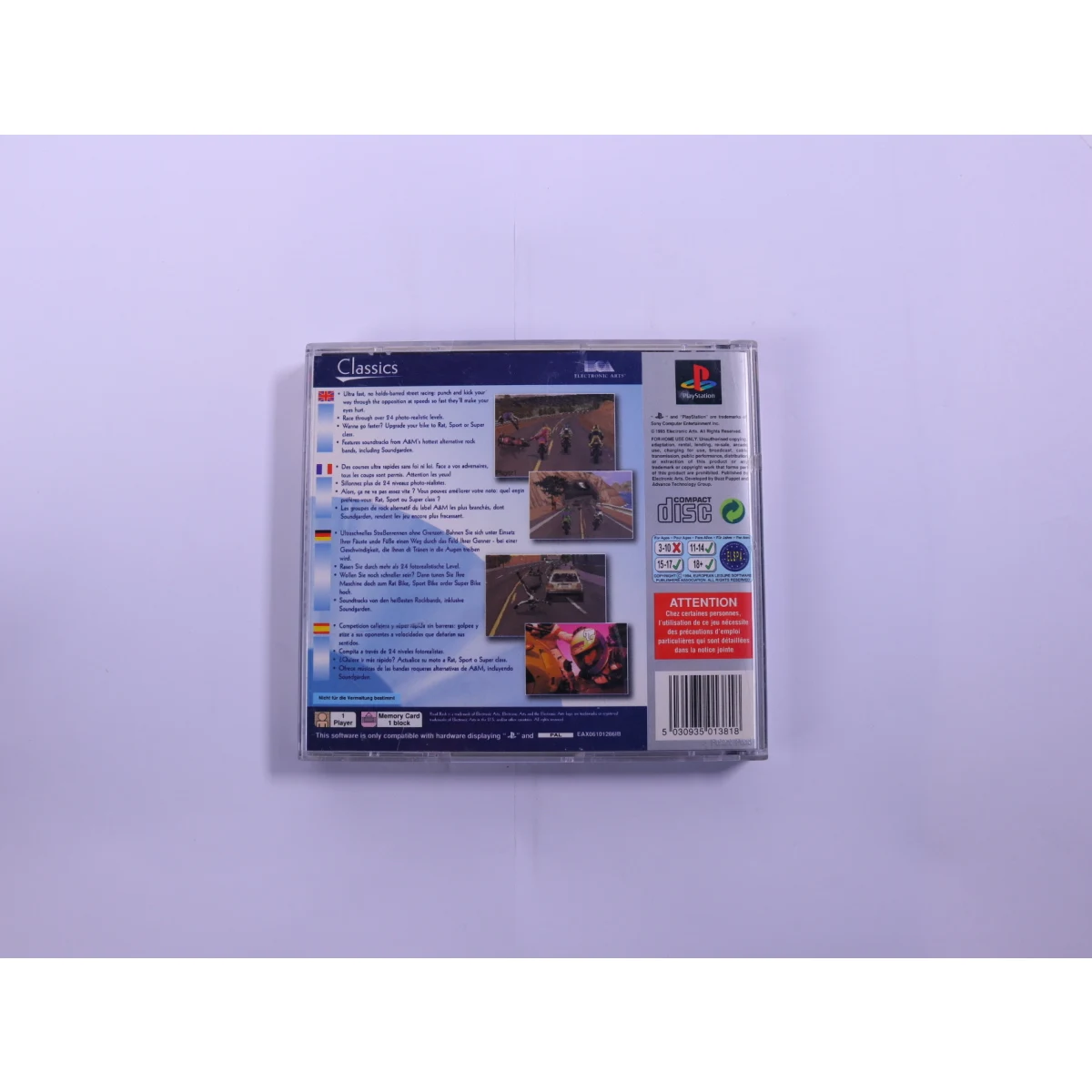 PlayStation 1 - Road Rash [Platinum] - productfoto 2