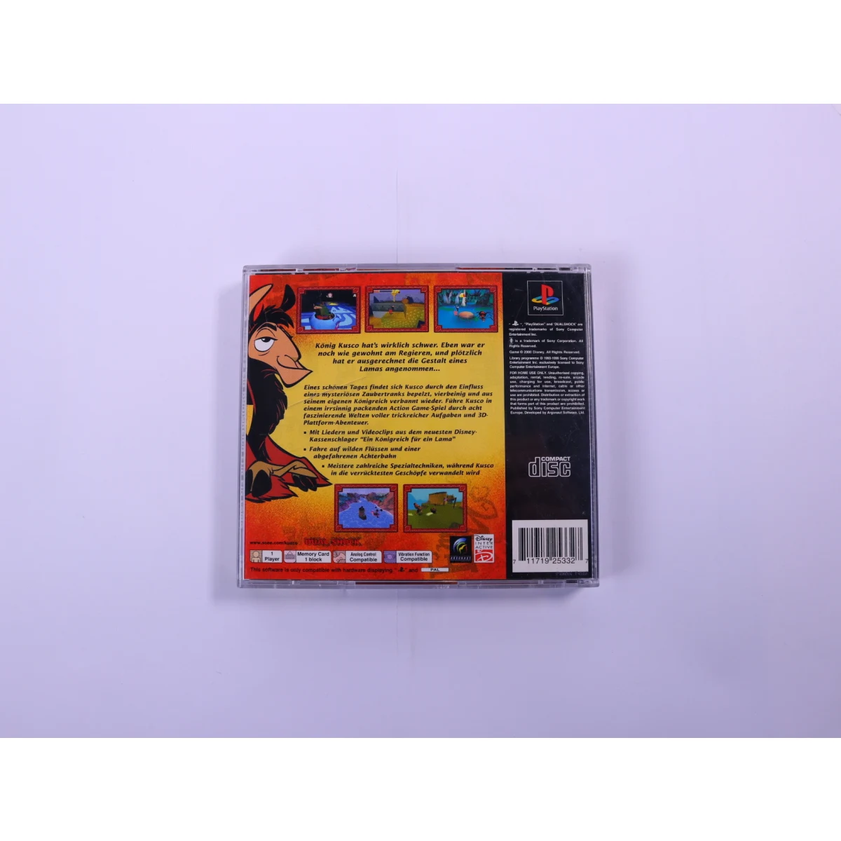 PlayStation 1 - Ein Königreich für ein Lama - productfoto 2