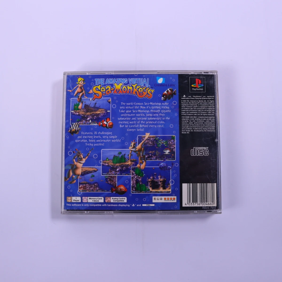 PlayStation 1 - The Amazing Virtual Sea Monkeys - productfoto 2