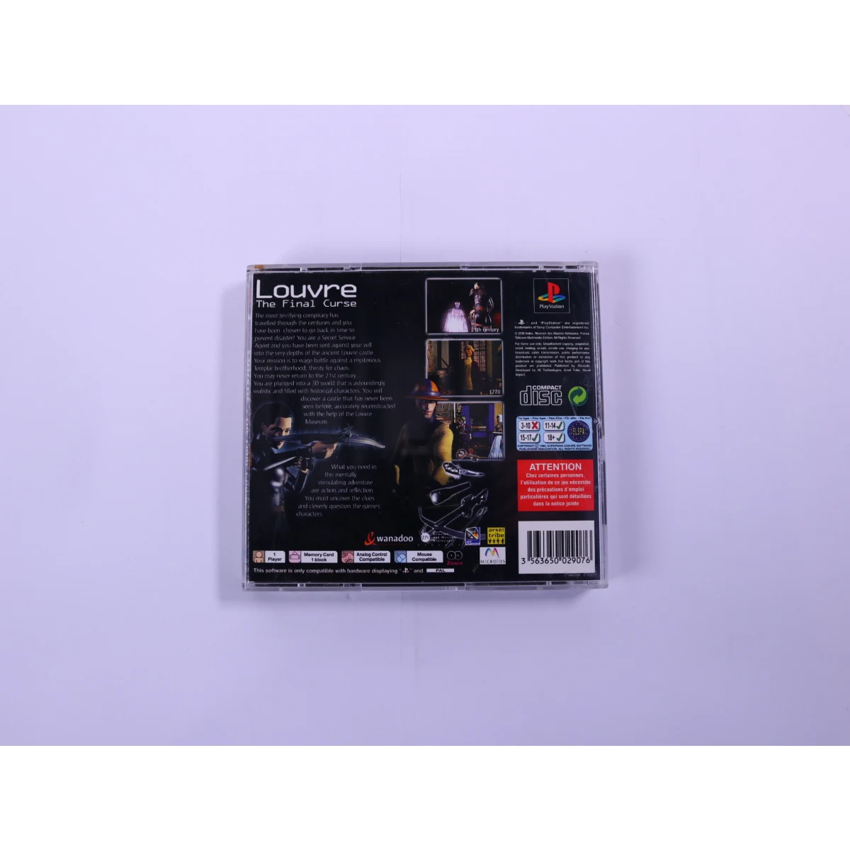 PlayStation 1 - Louvre: The Final Curse - productfoto 2
