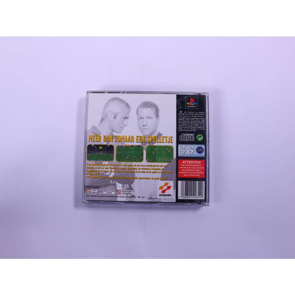 PlayStation 1 - International Superstar Soccer Pro 98 - productfoto 2