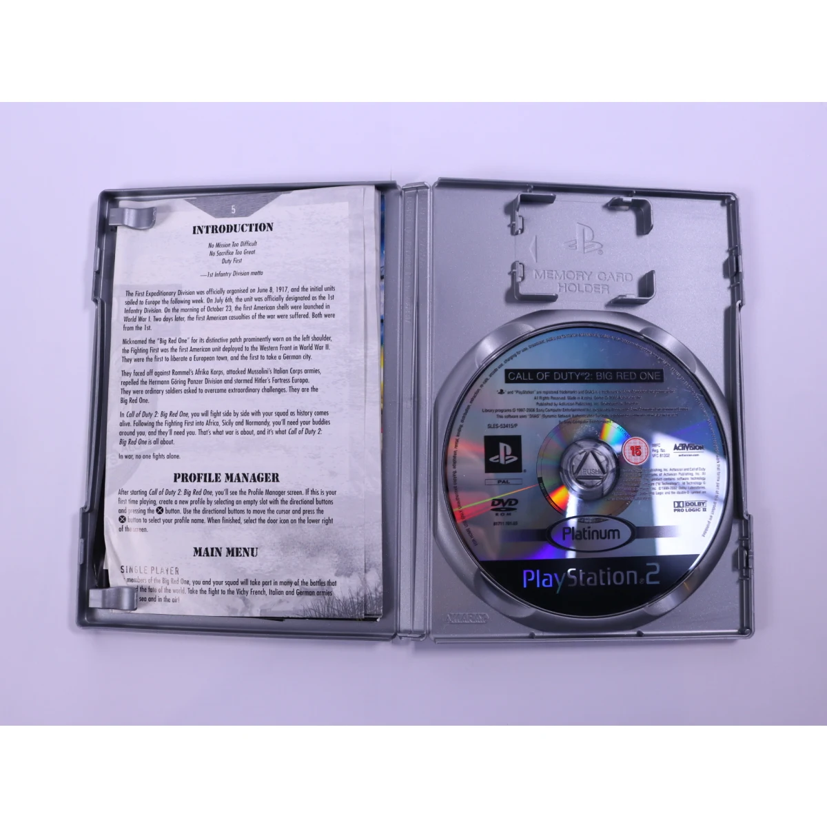 PlayStation 2 - Call of Duty 2: Big Red One [Platinum] - productfoto 3