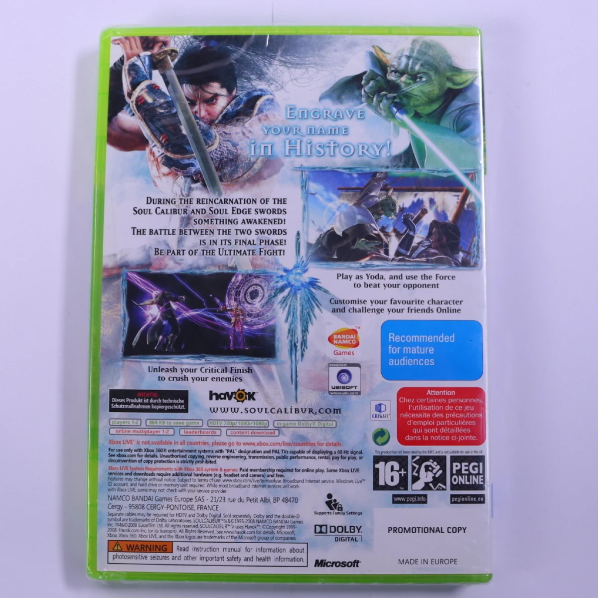 Xbox 360 - Soul Calibur IV [Sealed] - productfoto 2
