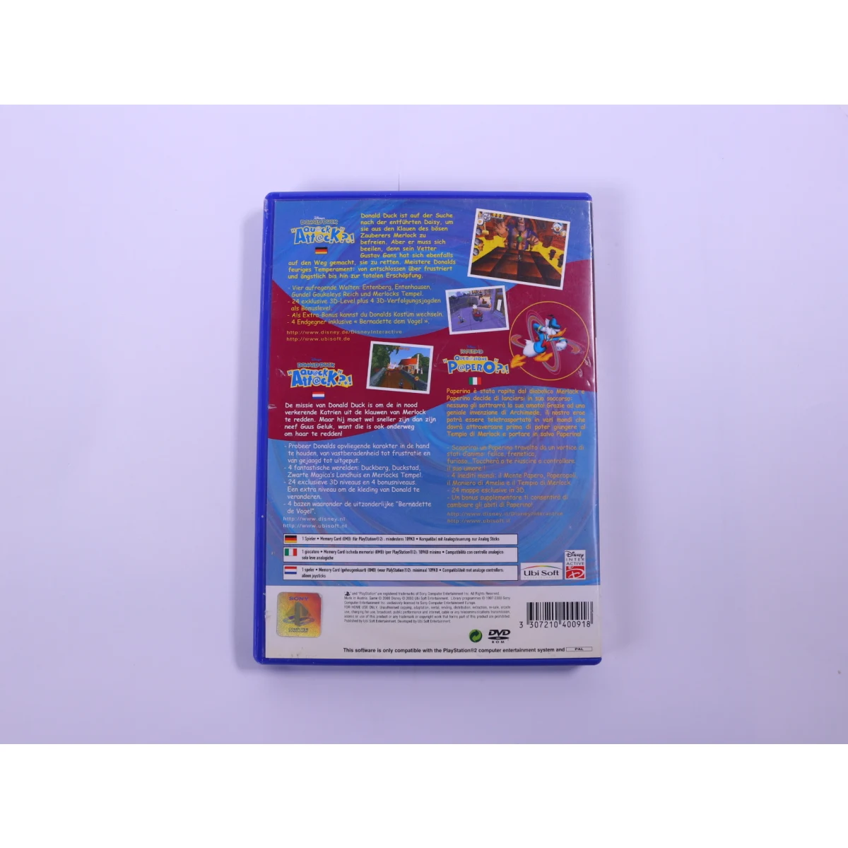 PlayStation 2 - Donald Duck: Quack Attack - productfoto 2