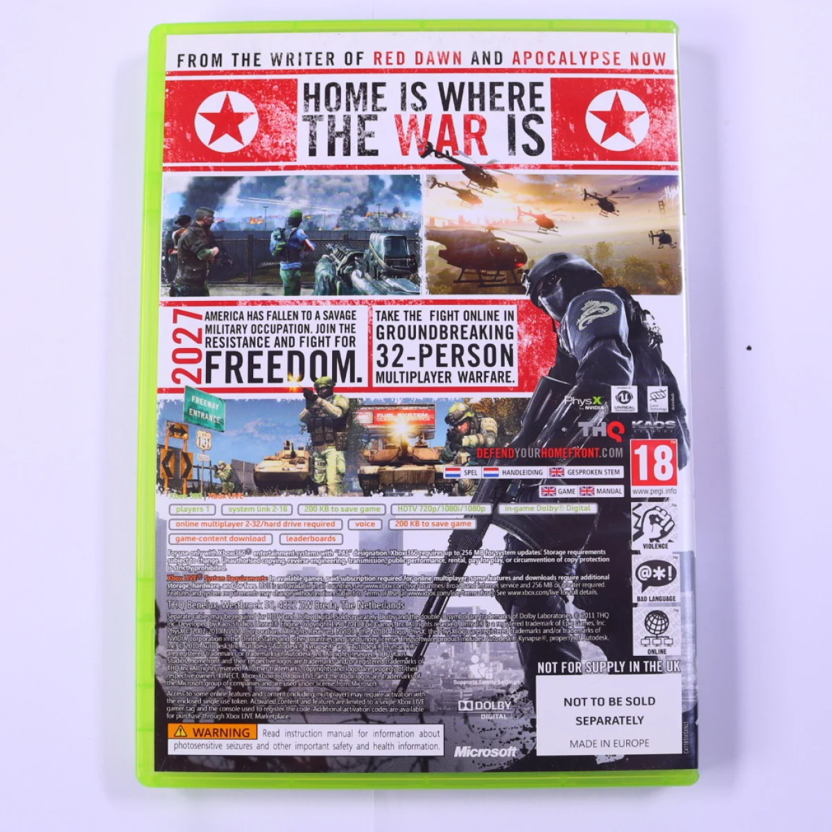 Xbox 360 - Homefront - Kaos Studios - productfoto 2