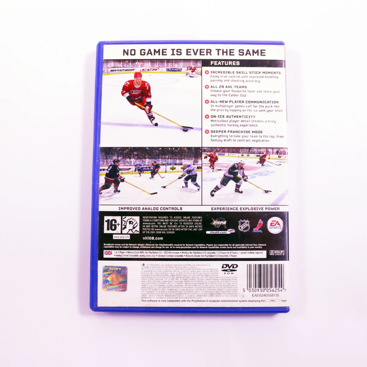 PlayStation 2 - NHL 08 - productfoto 2