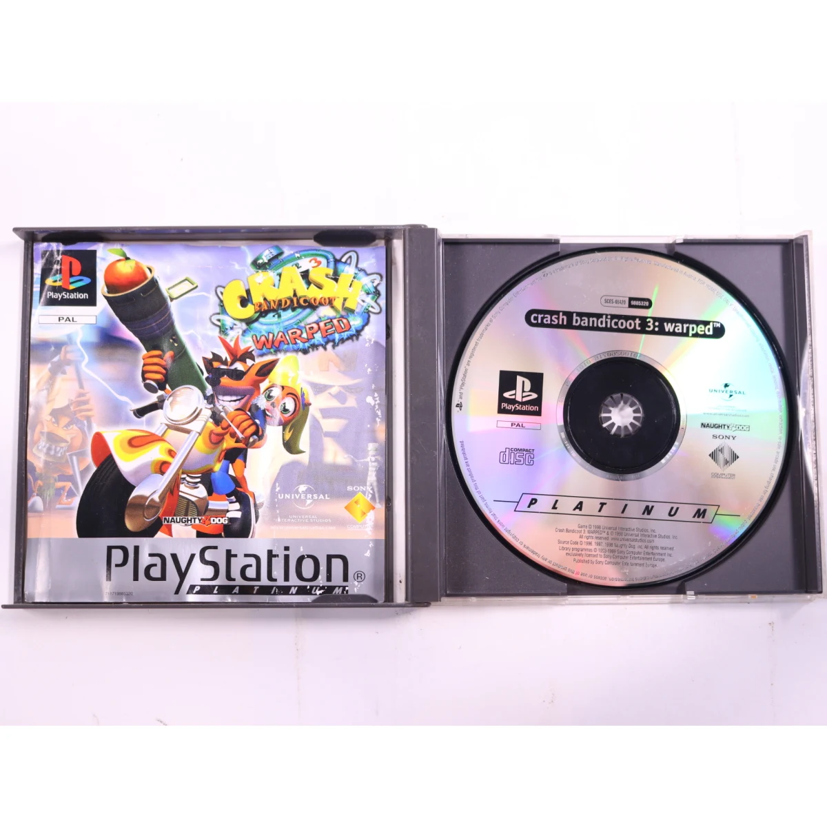 PlayStation 1 - Crash Bandicoot: Warped [Platinum] - productfoto 2