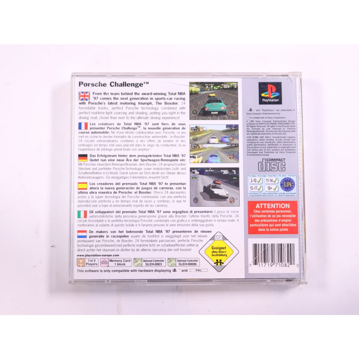PlayStation 1 - Porsche Challenge [Platinum] - productfoto 3