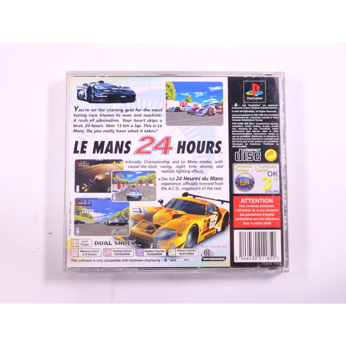 PlayStation 1 - Le Mans 24 Hours - productfoto 3