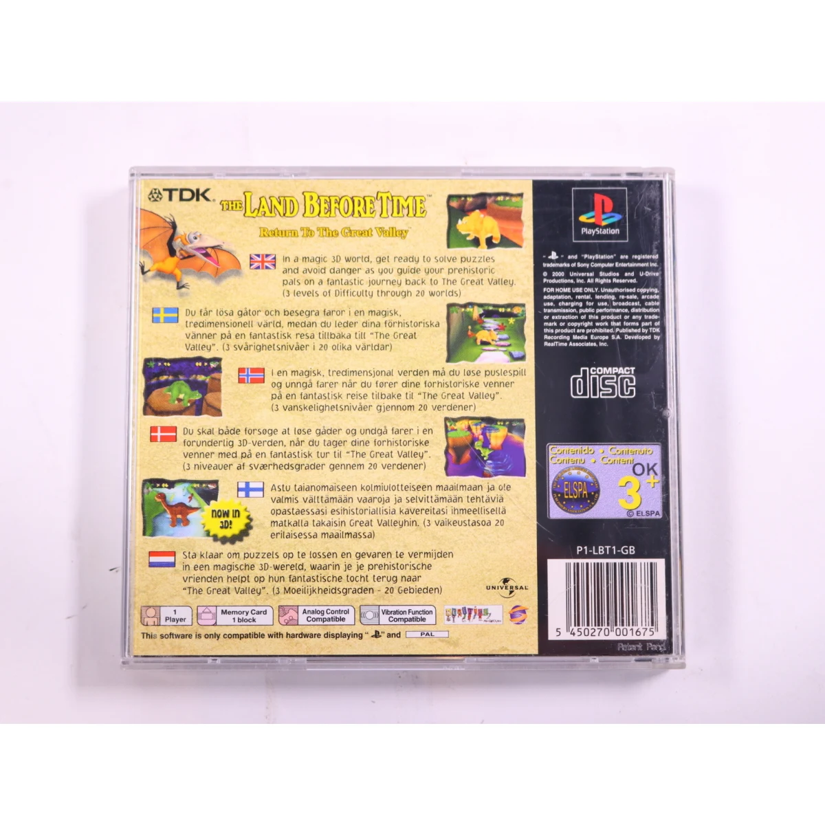 PlayStation 1 - The Land Before Time - productfoto 3