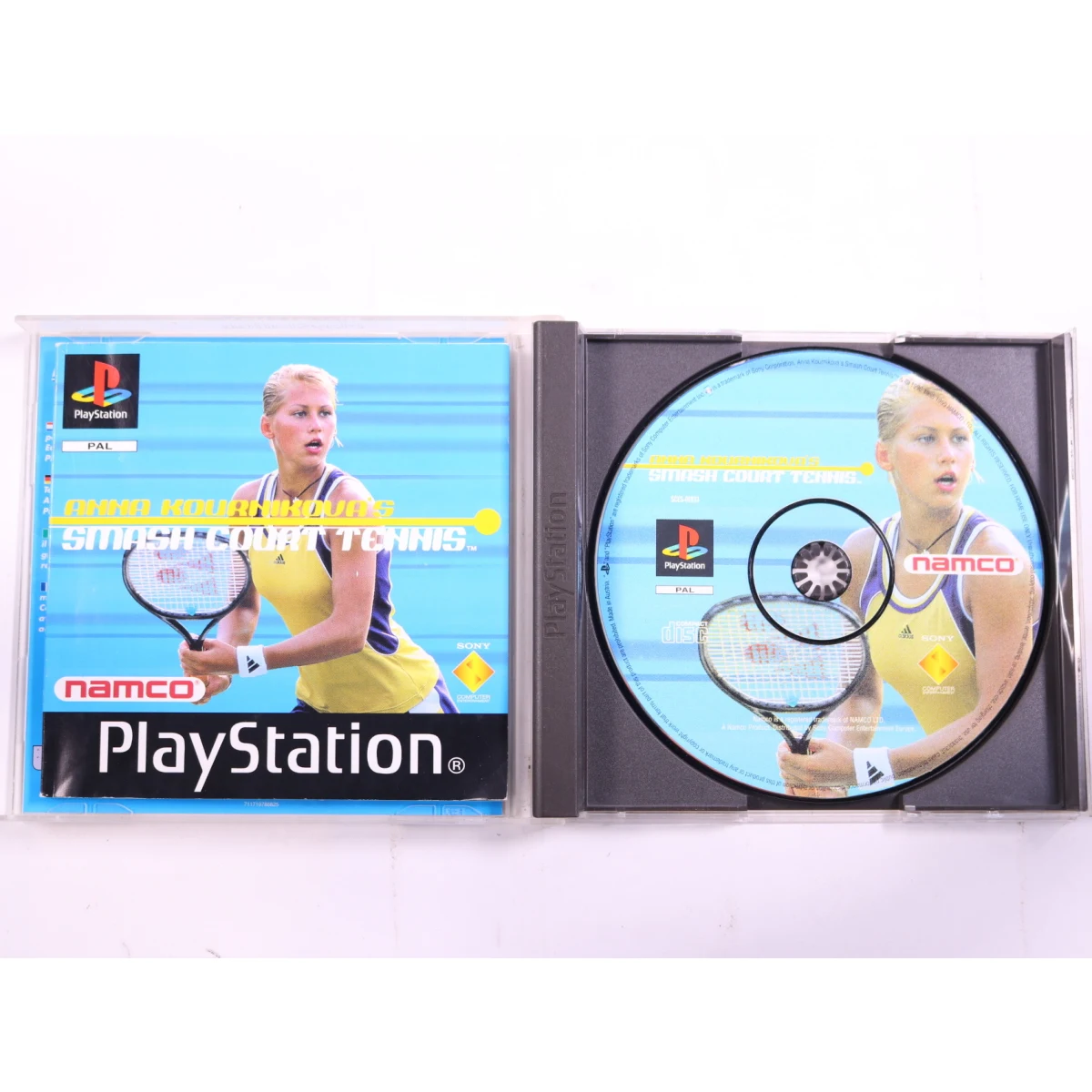 PlayStation 1 - Anna Kournikova's Smash Court Tennis - productfoto 2