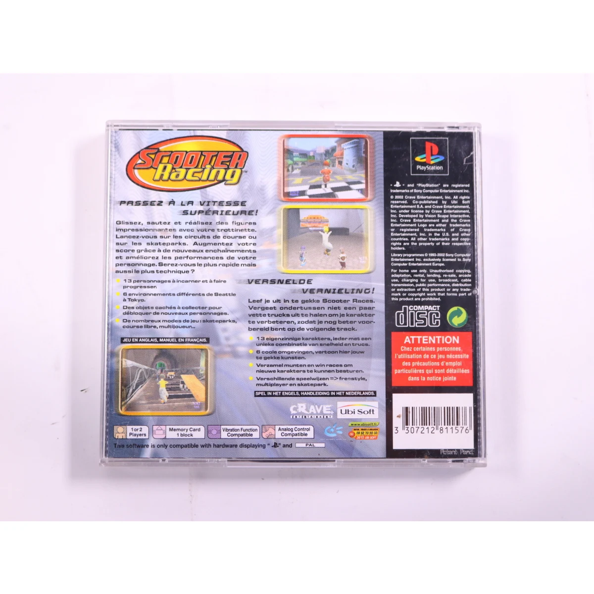 PlayStation 1 - Scooter Racing - productfoto 3