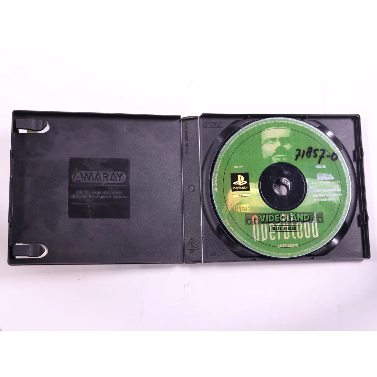 PlayStation 1 - OverBlood A3-D Sci-Fi Adventure [No Manual] - productfoto 2