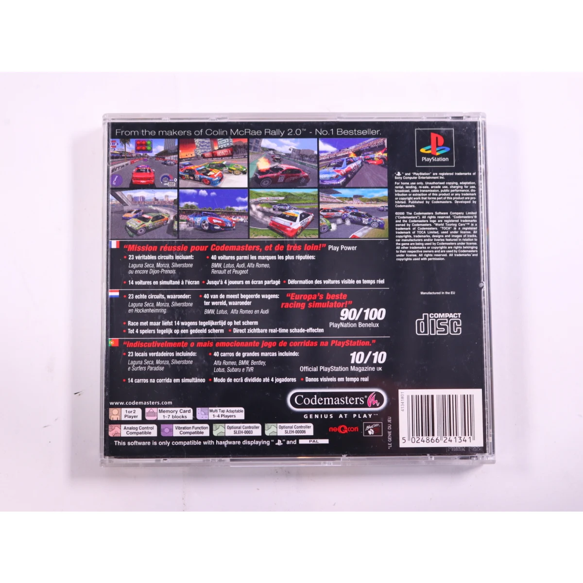 PlayStation 1 - TOCA World Touring Cars - productfoto 3