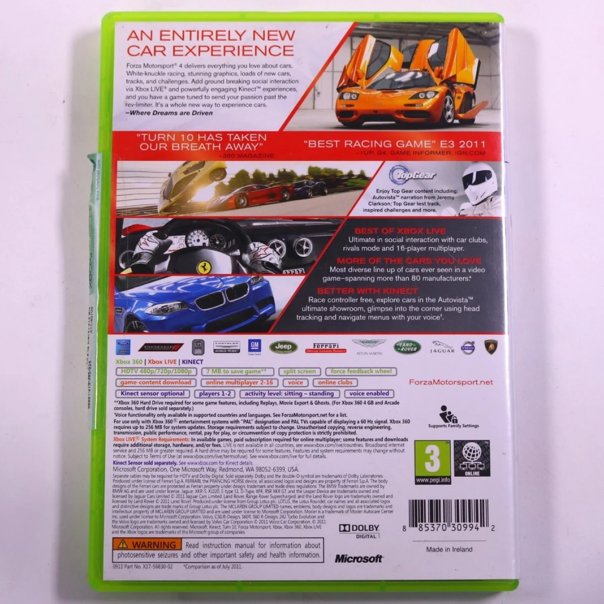 Xbox 360 - Forza Motorsport 4 - Turn 10 Studios - productfoto 3