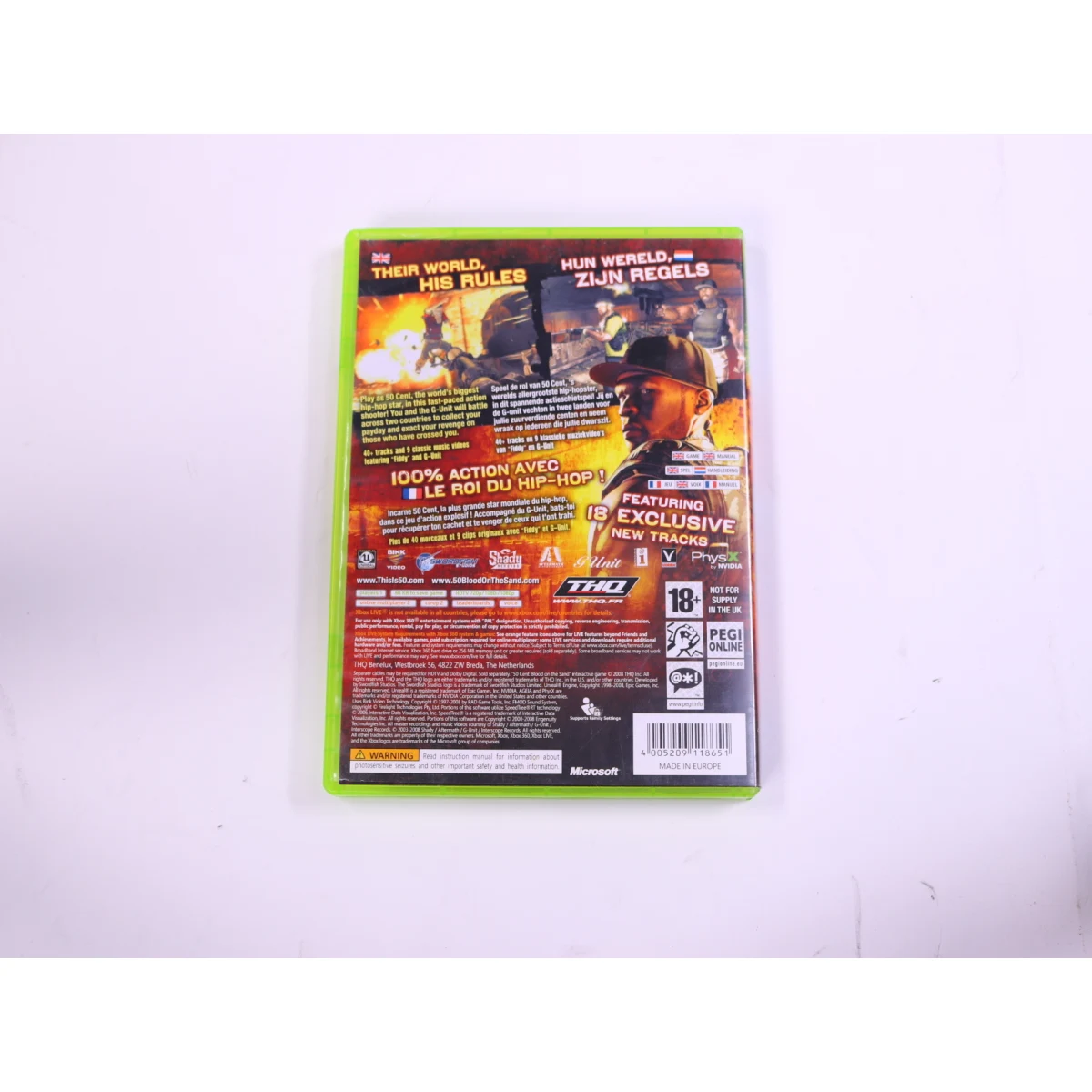 Xbox 360 - 50 Cent: Blood on the Sand - productfoto 2