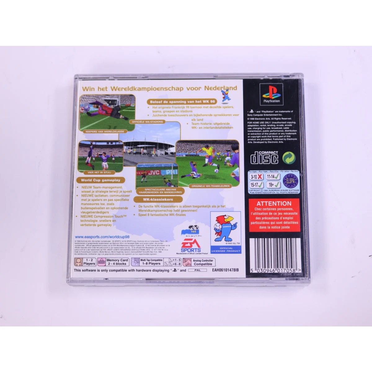 PlayStation 1 - World Cup 98 - productfoto 2