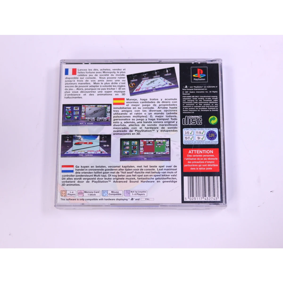 PlayStation 1 - Monopoly - productfoto 2